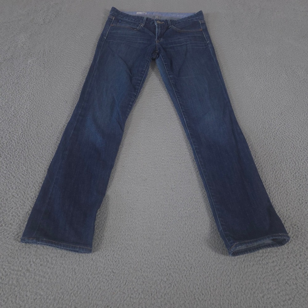 Gap Jeans Womens 28/6 Blue Real Straight Dark Wash Denim Stretch Pants Casual